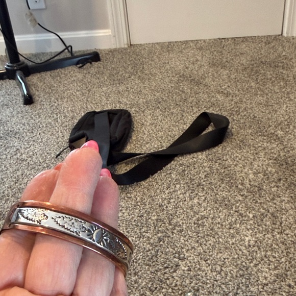 Accessories - Silver and Copper Floral Bangle